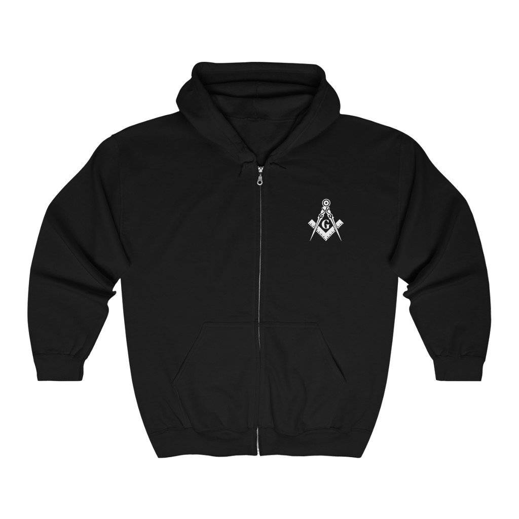 Master Mason Blue Lodge Hoodie - Square & Compass G 4 Colors - Bricks Masons