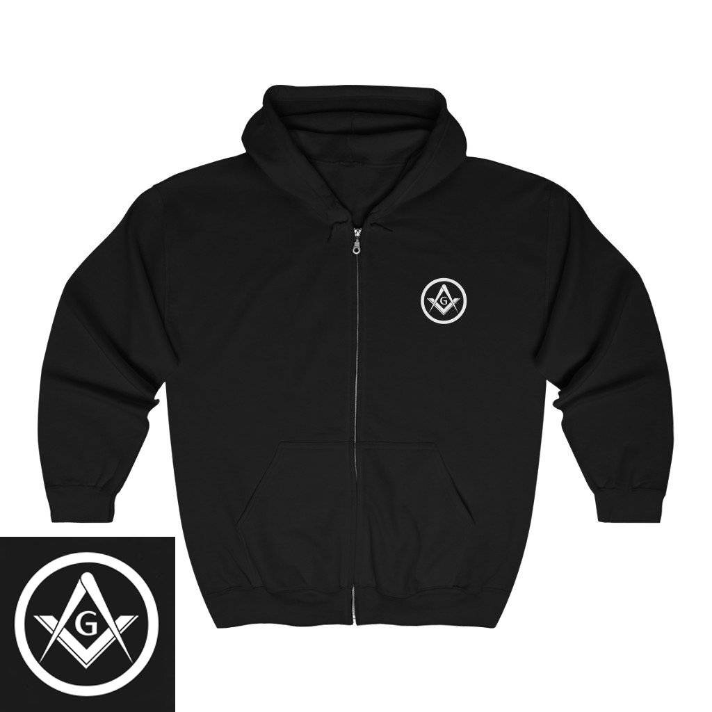 Master Mason Blue Lodge Hoodie - Unisex Square & Compass G - Bricks Masons