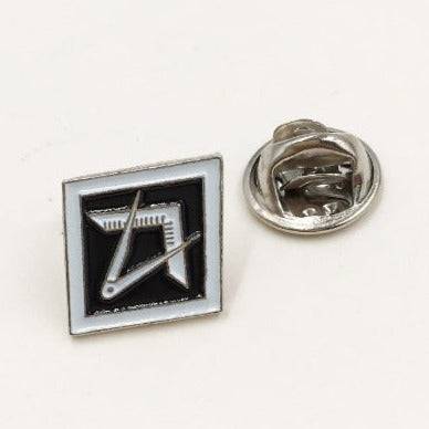 Master Mason Blue Lodge Lapel Pin - 5 Pieces Square and Compass - Bricks Masons