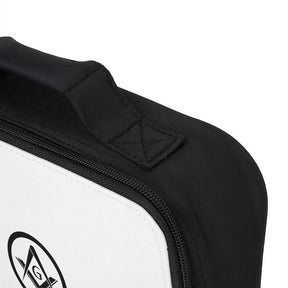 Master Mason Blue Lodge Lunch Bag - Square & Compass G in Black - Bricks Masons