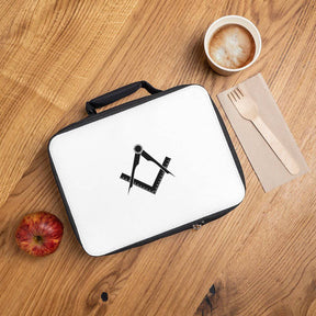 Master Mason Blue Lodge Lunch Bag - Square & Compass in Black - Bricks Masons