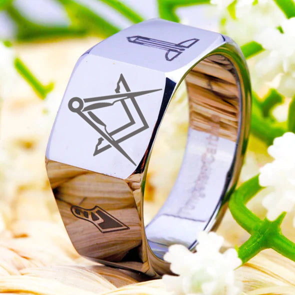 Master Mason Blue Lodge Ring - Various Sizes - Bricks Masons