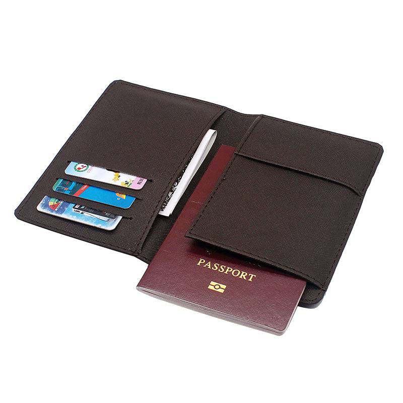 Master Mason Blue Lodge Wallet - PU Leather Passport & Credit Card Holder Black & Brown - Bricks Masons