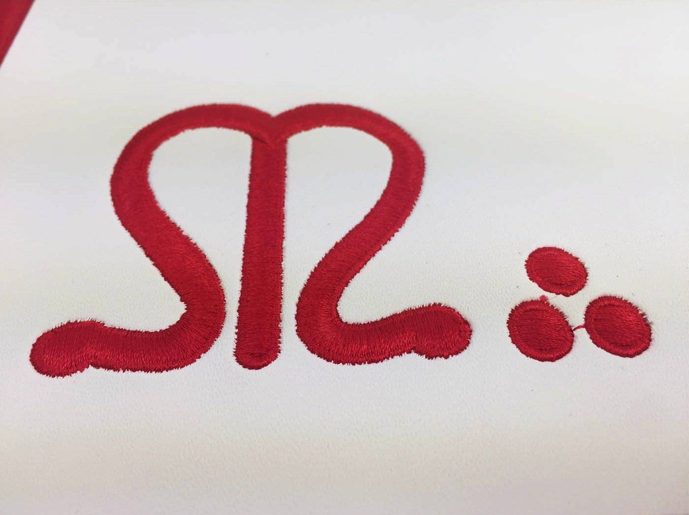 Master Mason Scottish Rite Apron - Red Moire - Bricks Masons