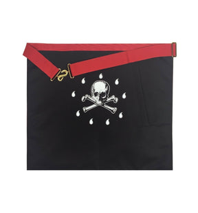 Master Mason Scottish Rite Apron - Red Moire - Bricks Masons