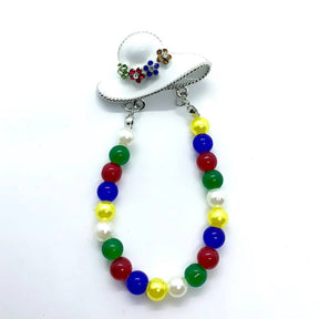 OES Lapel Pin - Handmade Enamel - Bricks Masons