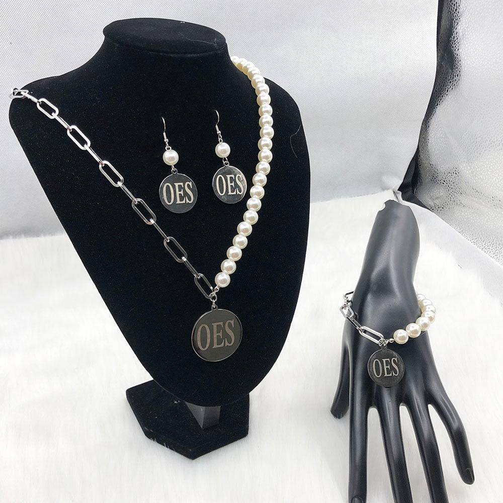 OES Necklace - Handmade Fittings Pearl - Bricks Masons