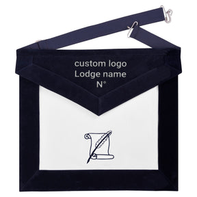 Officers Blue Lodge Officer Apron Set - Machine Embroidery (Set of 14) - Bricks Masons
