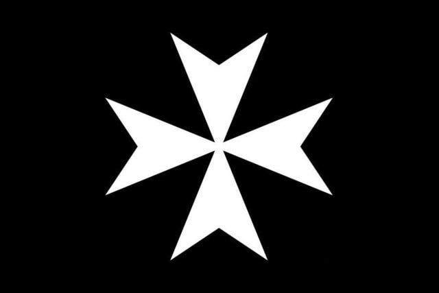 Order Of Malta Flag - Black - Bricks Masons