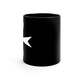 Order Of Malta Mug - Black & White 11oz - Bricks Masons