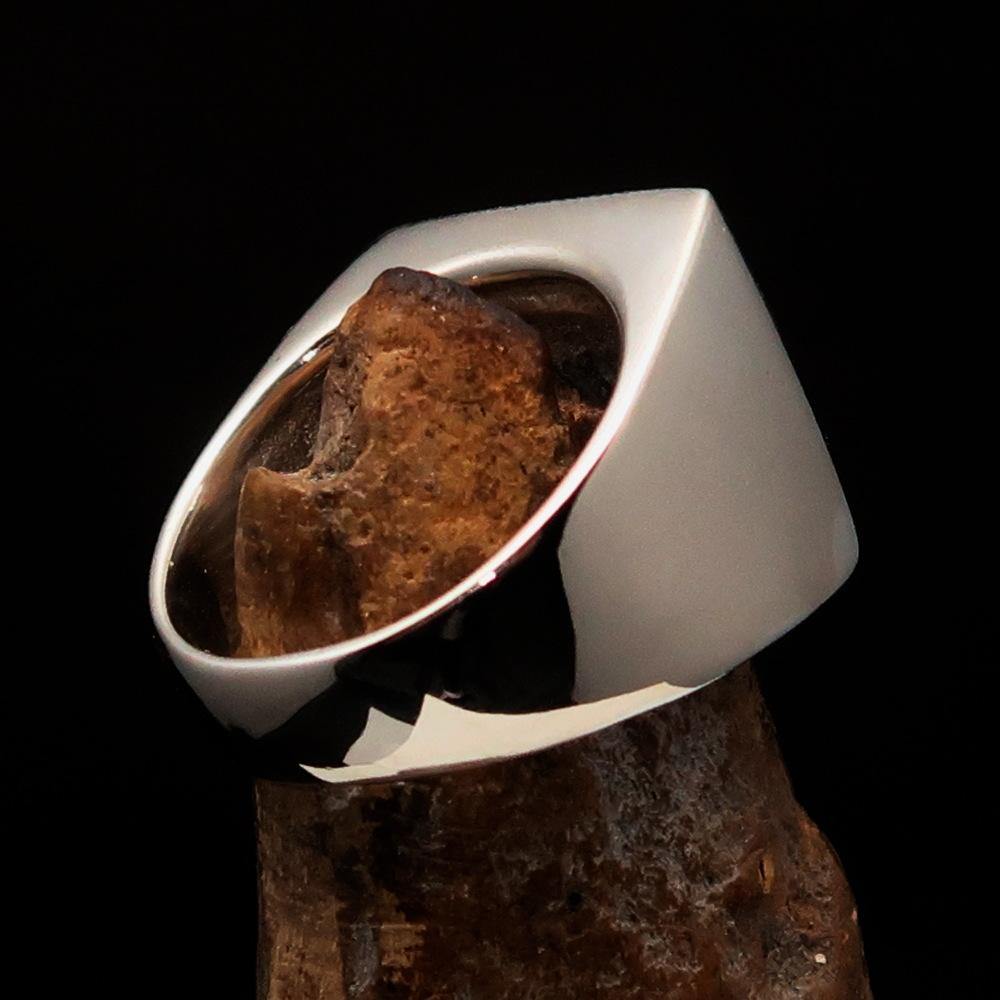 Order of Malta Ring - Green Cross Sterling Silver - Bricks Masons