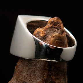 Order of Malta Ring - Silver & Light Blue Cross Sterling Silver - Bricks Masons