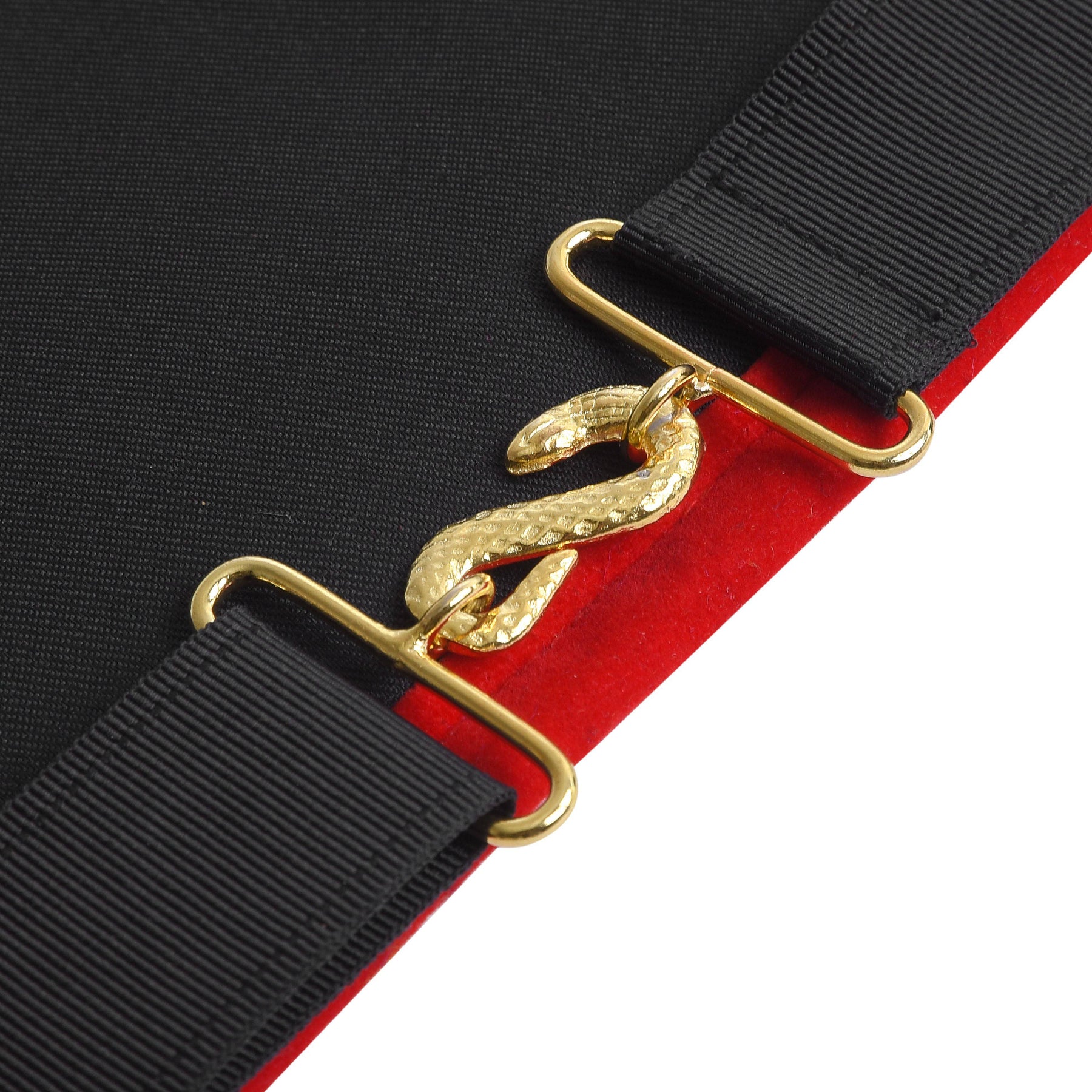 Past High Priest Royal Arch Chapter Apron - Red Velvet with Side Tabs - Bricks Masons