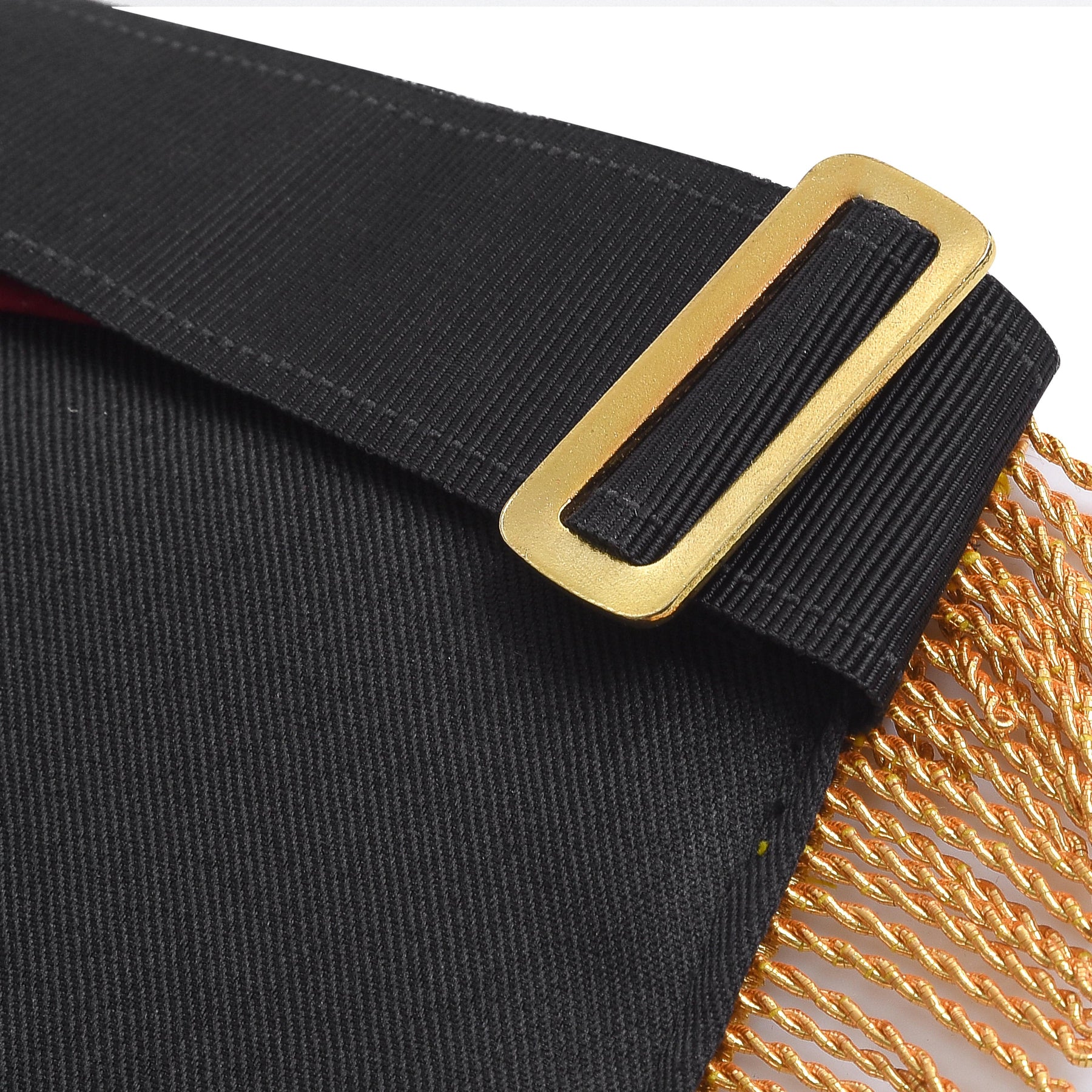 Past High Priest Royal Arch Chapter Apron - Red Velvet with Side Tabs - Bricks Masons