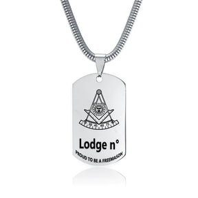 Past Master Blue Lodge California Regulation Necklace - (Various Colors) - Bricks Masons