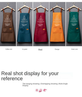 Past Master Blue Lodge California Regulation Work Apron - Various Colors - Bricks Masons