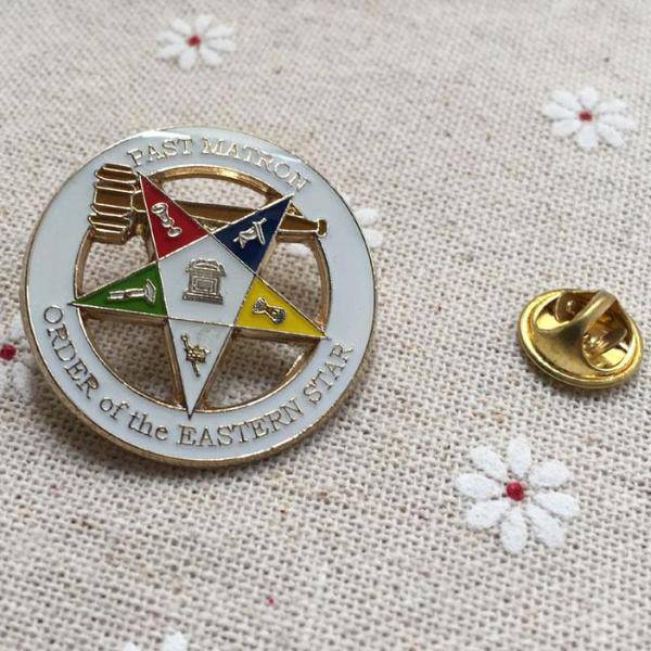 Past Matron OES Lapel Pin - Pin - Bricks Masons
