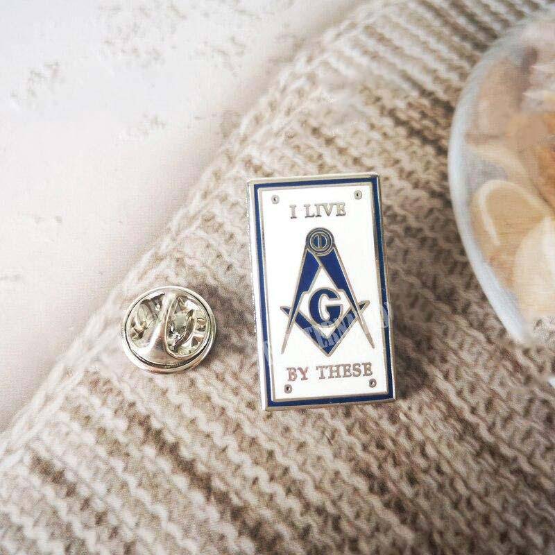 Master Mason Blue Lodge Lapel Pin - I Live By These