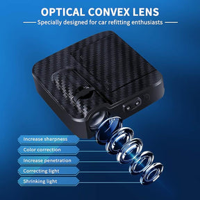 Grand Master Blue Lodge Car Door Light Projector - Customizable Wireless LED - Bricks Masons