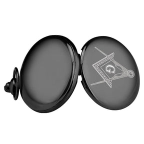 Master Mason Blue Lodge Pocket Watch - Square and Compass