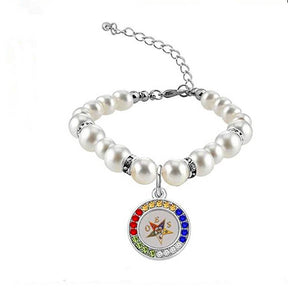 OES Bracelet - Charm With Rhinestones