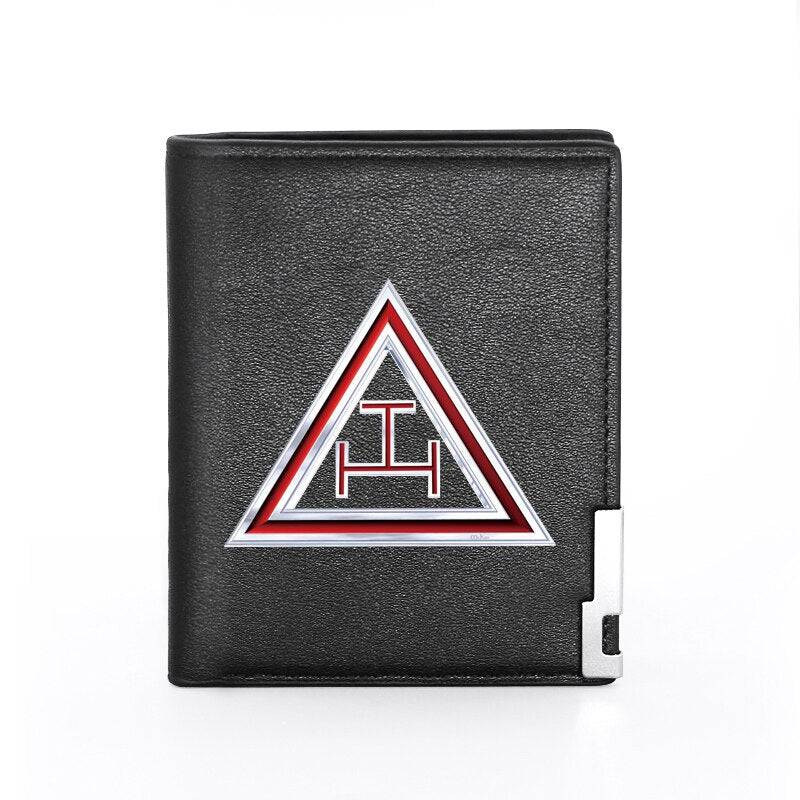 Royal Arch Chapter Wallet - Credit Card Holder (Black & Brown)