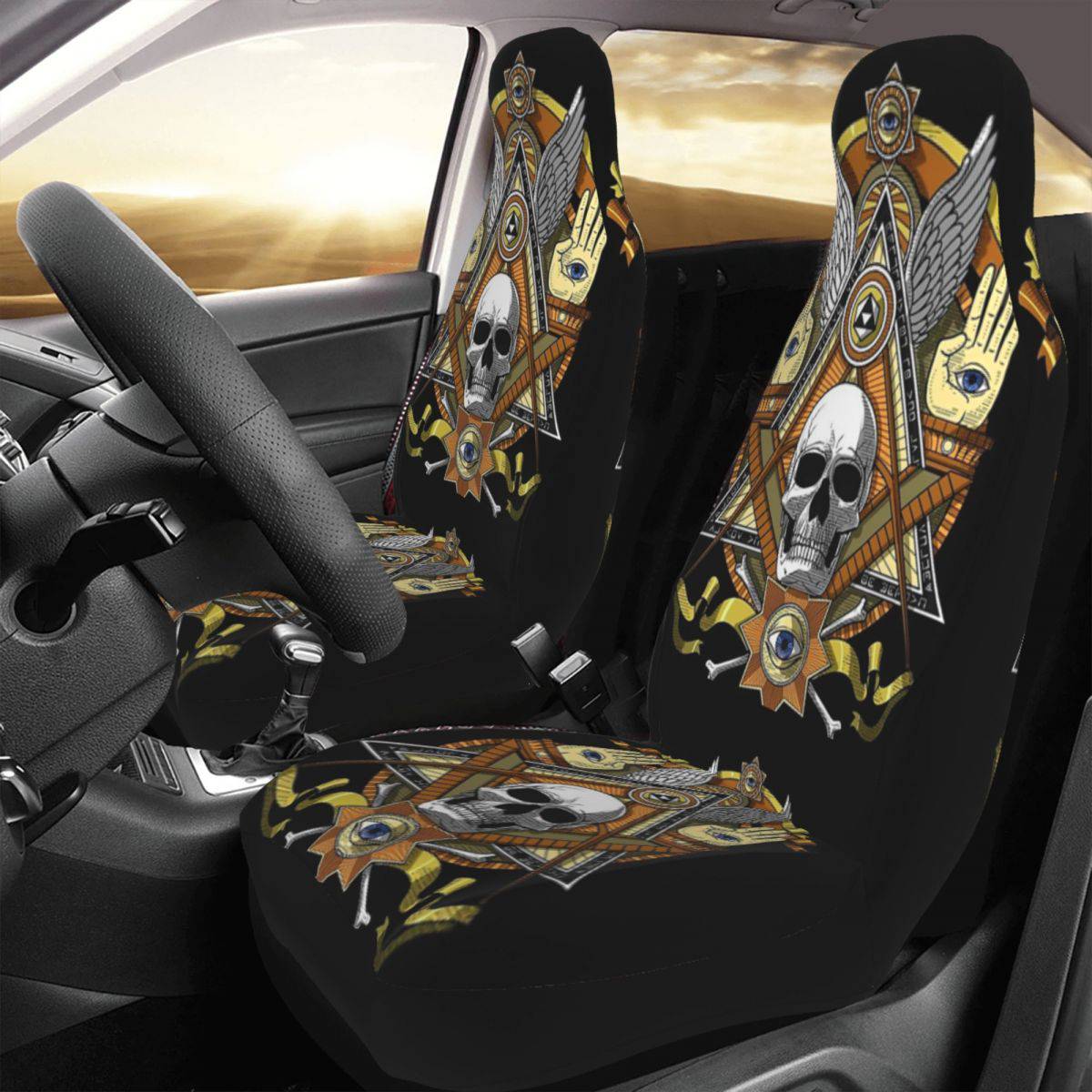 Widows Sons Car Seat Cover - 2 Pieces