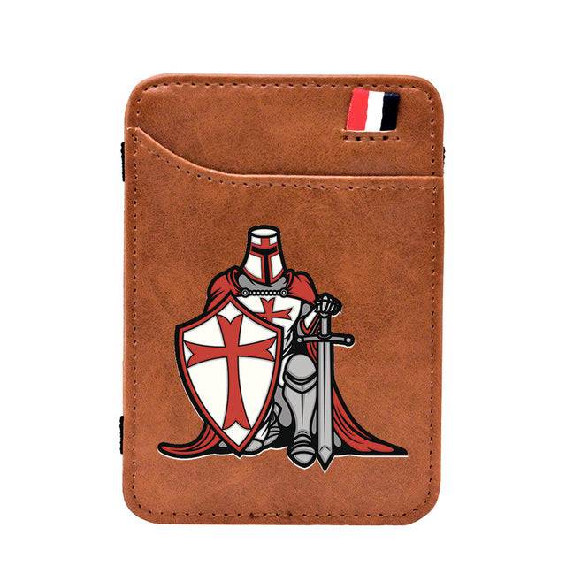 Knights Templar Commandery Wallet - (Black & Brown)