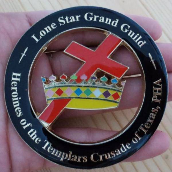 PHA HEROINES of the TEMPLARS CRUSADE Texas Regulation Car Emblem - Medallion