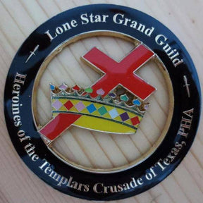 PHA HEROINES of the TEMPLARS CRUSADE Texas Regulation Car Emblem - Medallion - Bricks Masons