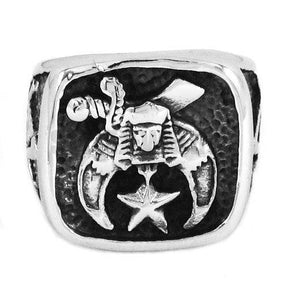 Shriners Ring - Silver Biker