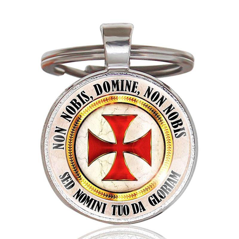 Knights Templar Commandery Pocket Watch - Cross Silver Jewelry Gift Set