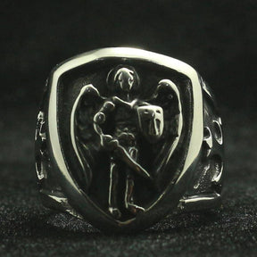 Knights Templar Commandery Ring - St. Michael The Archangel Silver