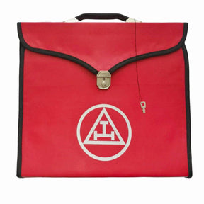 Royal Arch Chapter Apron Case - Red Leather MM, WM, Provincial - Bricks Masons