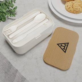 Royal Arch Chapter Lunch Box - Wooden Lid - Bricks Masons