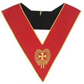 Head Chapter 18th Degree Scottish Rite Collar - Red Moire