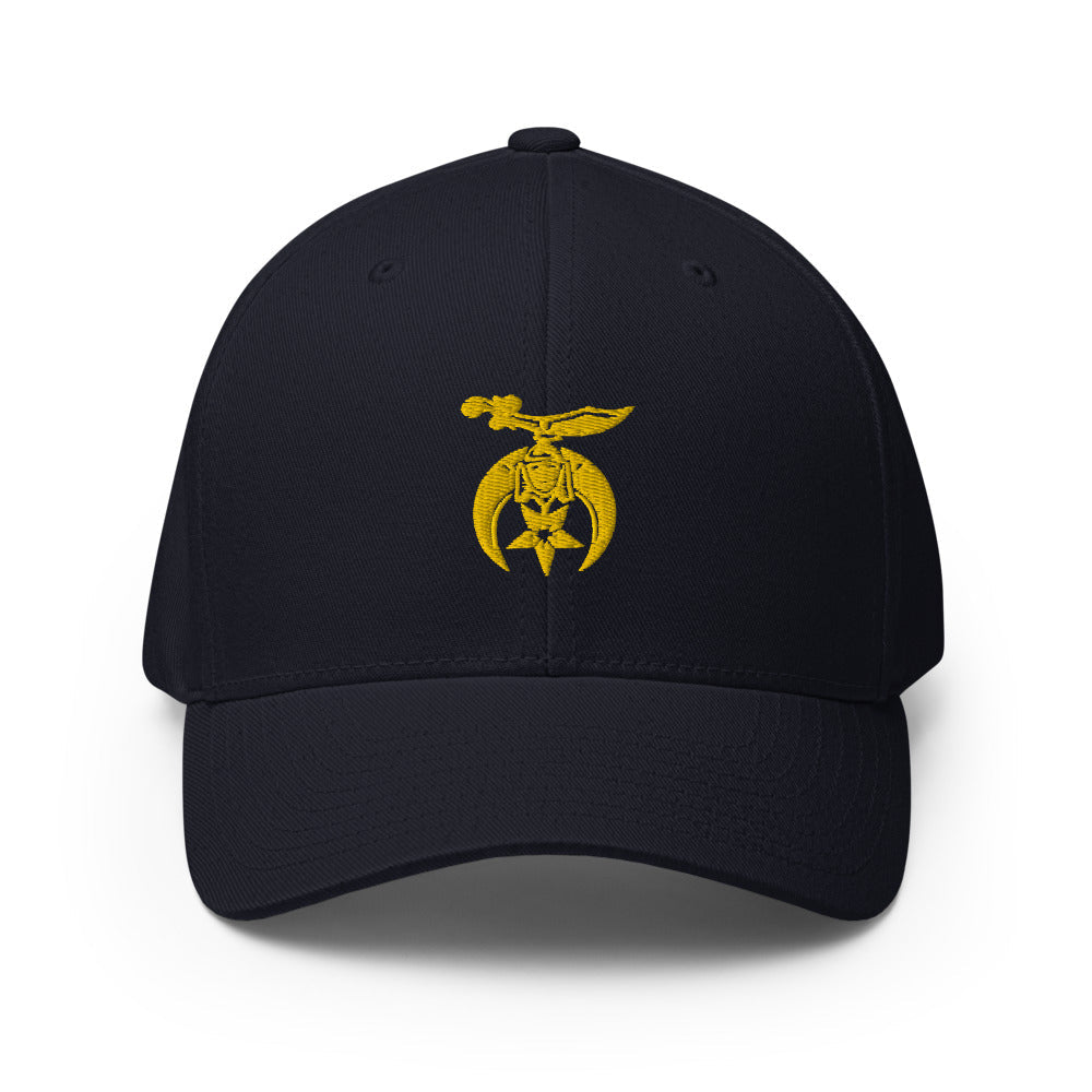 Shriners Baseball Cap - Golden Embroidery - Bricks Masons