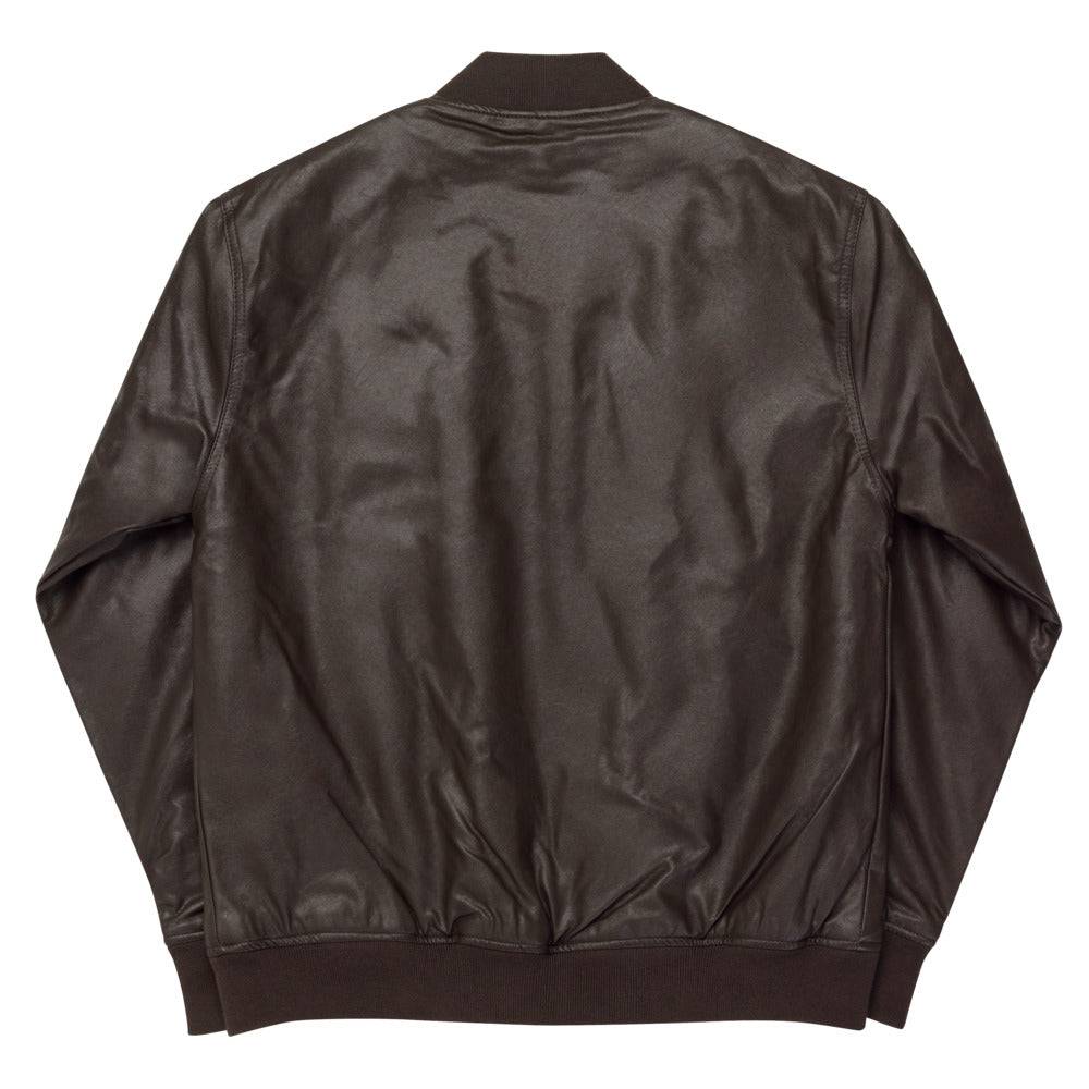 Shriners Jacket - Leather Golden Embroidery - Bricks Masons