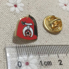 Shriners Lapel Pin - 2pcs Fez Hat - Bricks Masons