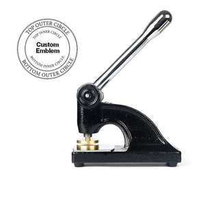 Royal Arch Chapter Seal Press - Long Reach Black Color With Customizable Stamp - Bricks Masons
