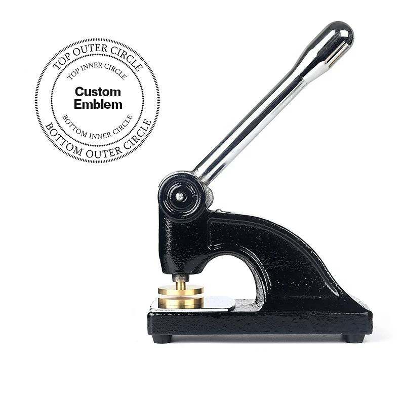 Red Branch Of Eri Seal Press - Long Reach Black Color With Customizable Stamp - Bricks Masons