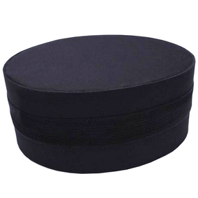 Universal Crown Cap - All Black with Braid - Bricks Masons