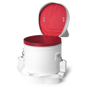 Masonic Fez Case - Imitation White Leather With Strap & Handle - Bricks Masons