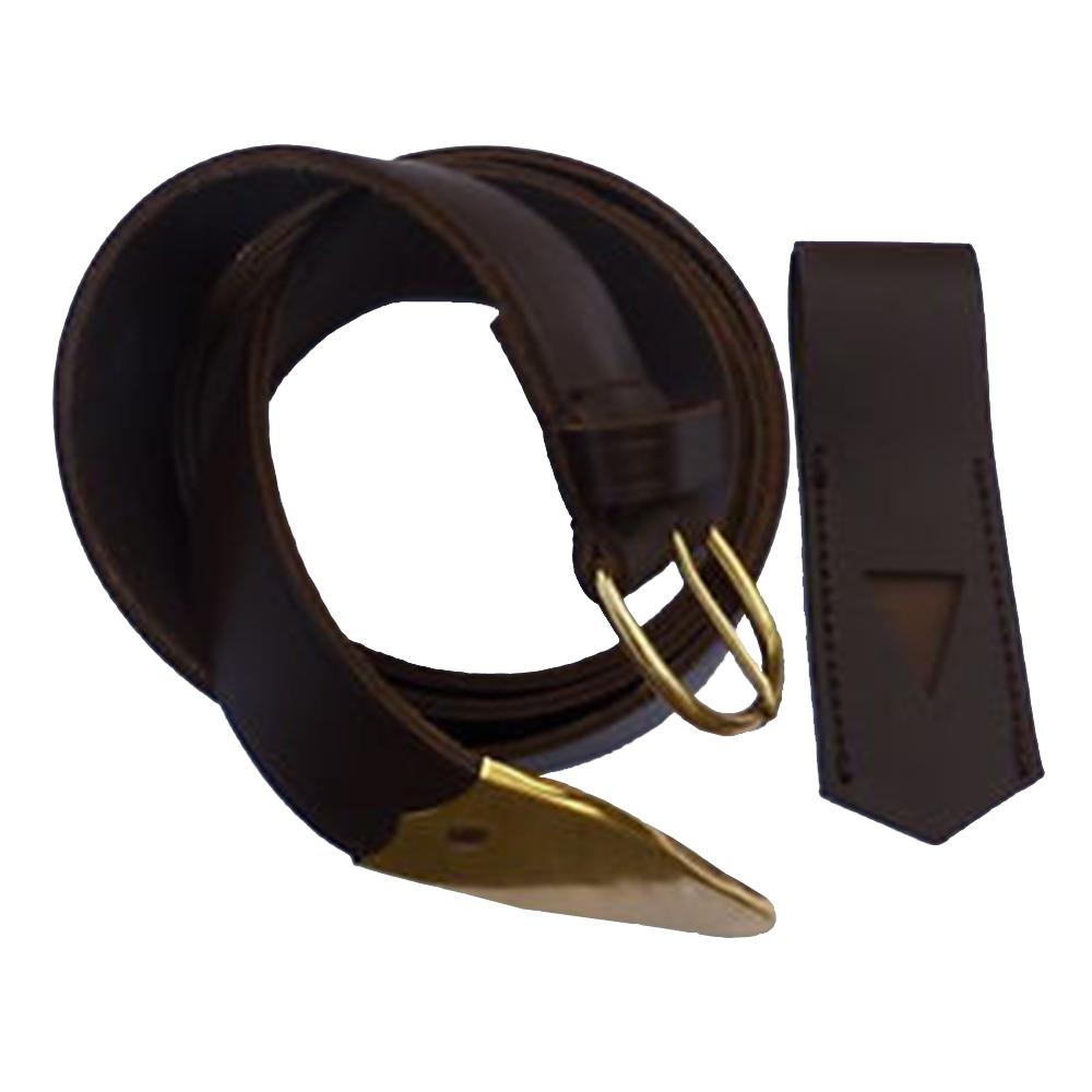 Universal Regalia Belt - Brown & Black - Bricks Masons