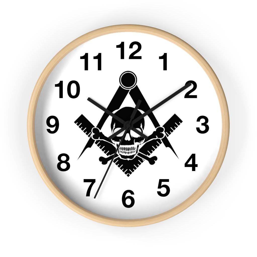 Widows Sons Clock - Wooden Frame - Bricks Masons