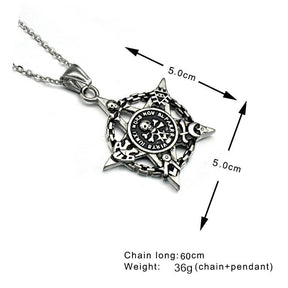 Widows Sons Necklace - Fivepointed Star Skull & Bones - Bricks Masons