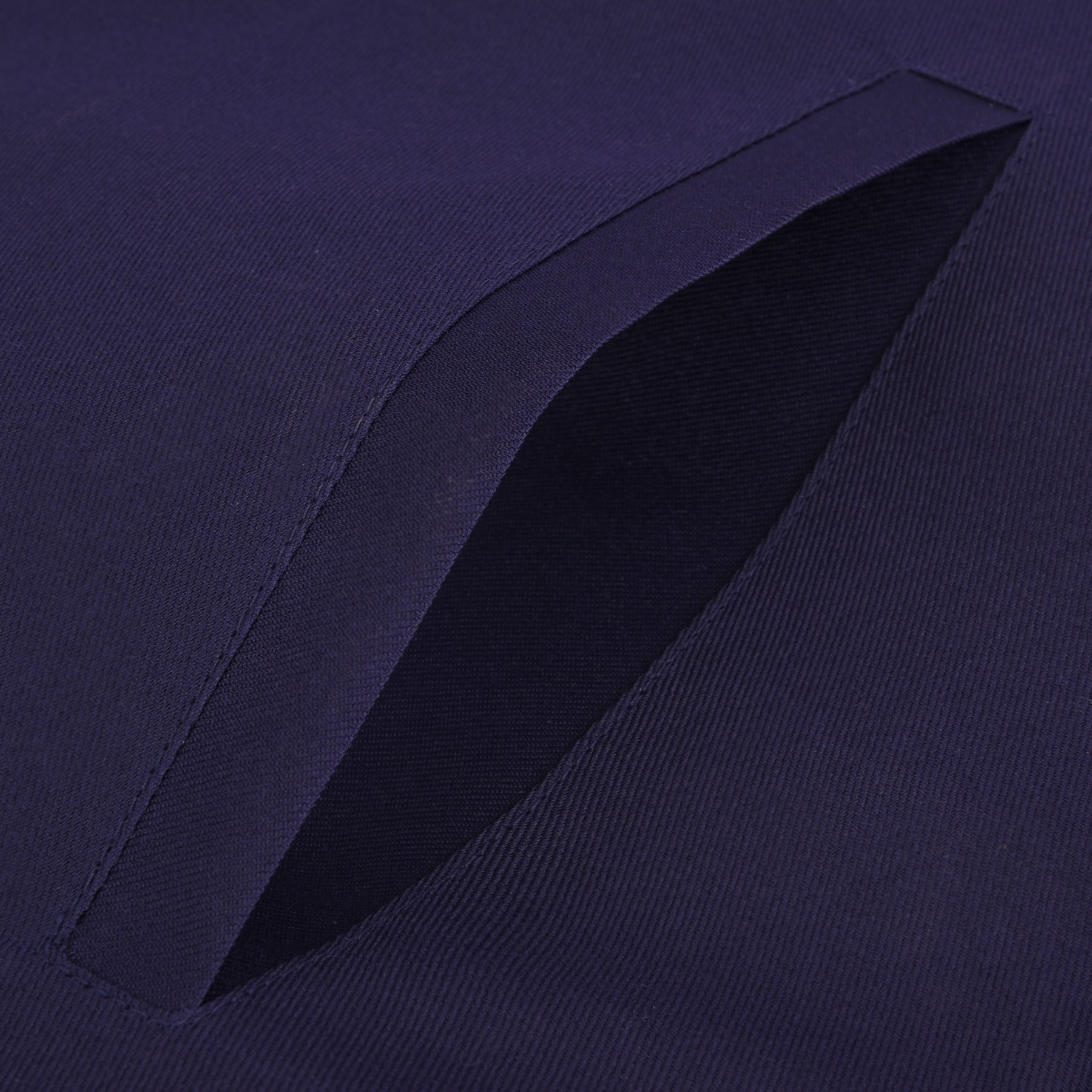 Worshipful Master Blue Lodge Officer Apron -  Navy Velvet With Silver Embroidery Thread - Bricks Masons