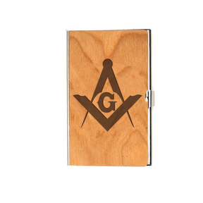 Master Mason Blue Lodge Card Holder - (RFID Protection) - Bricks Masons