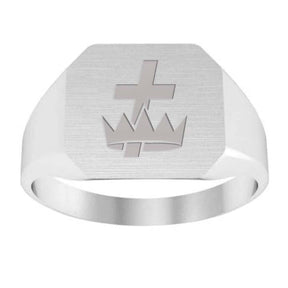 Knights Templar Commandery Ring - Sterling Silver - Bricks Masons