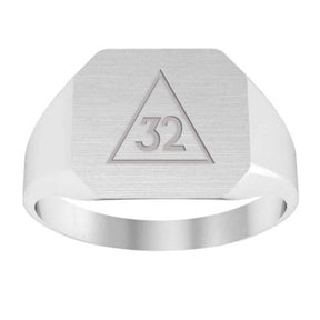 32nd Degree Scottish Rite Ring - Sterling Silver - Bricks Masons